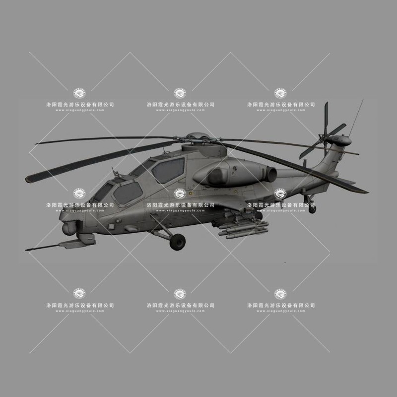 石家庄武装直升机3D模型